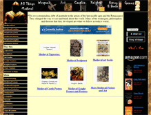 Tablet Screenshot of medievalart.stormthecastle.com