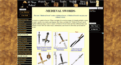 Desktop Screenshot of medievalswords.stormthecastle.com