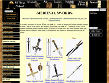 Tablet Screenshot of medievalswords.stormthecastle.com